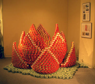 Canstruction Lotus
